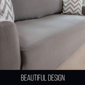 New Sofa Shield Love Seat Fitted Slipcover Taupe